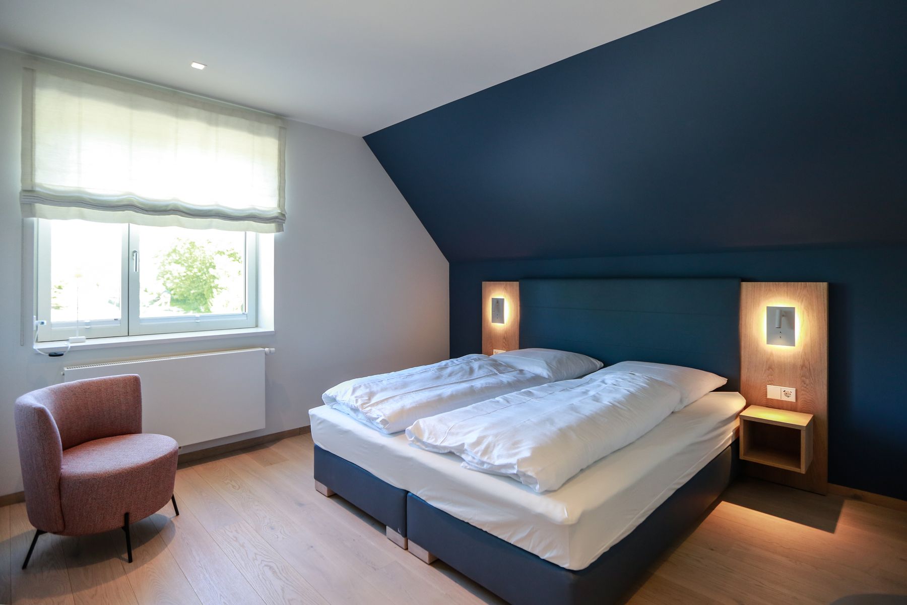 Landloft Ferienhaus Blaues Schlafzimmer